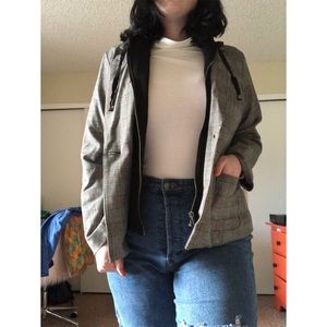 Hoodie plaid blazer from Wild Fable at Target!